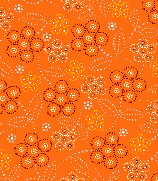 native_american_fabric_prints_FTF_BA-0002M-Orange-betty-albert-fabrics