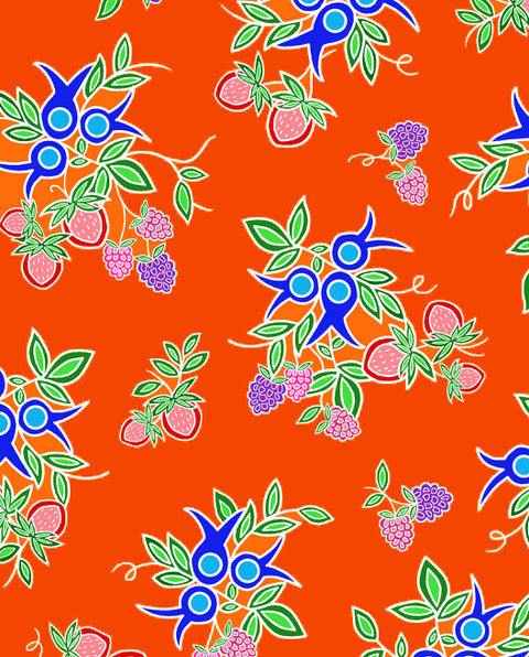 indigenous_fabric_design_13moons-orange-Tamara -Malcolm_fabrics-at_First_Trend_Fabrics_your_Indigenous_Fabric_wholesaler_across_the_USA