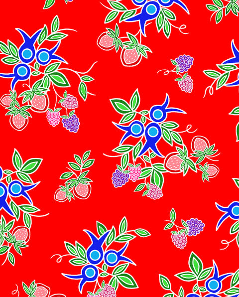 indigenous_fabric_design_13moons-red-Tamara -Malcolm_fabrics-at_First_Trend_Fabrics_your_Indigenous_Fabric_wholesaler_across_the_USA