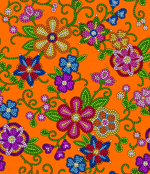 FTF_Beadedfloralfabricwholesale-orange