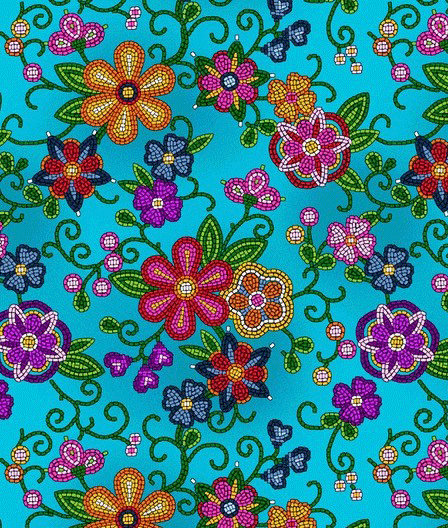 native_fabric_patterns_beaded-floral-canvas-turquoise