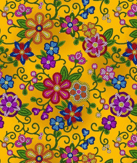 native_fabric_patterns_beaded-floral-canvas-yellow