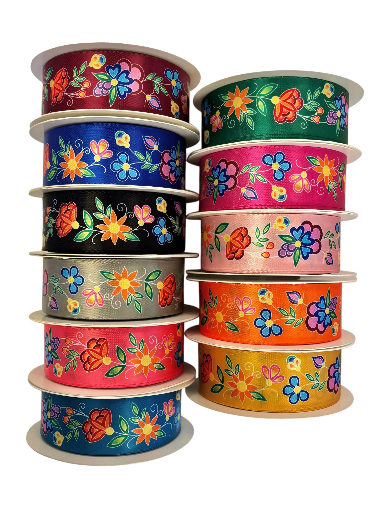 Koko Blooms - Indigenous Print Ribbons - First Trend Fabrics