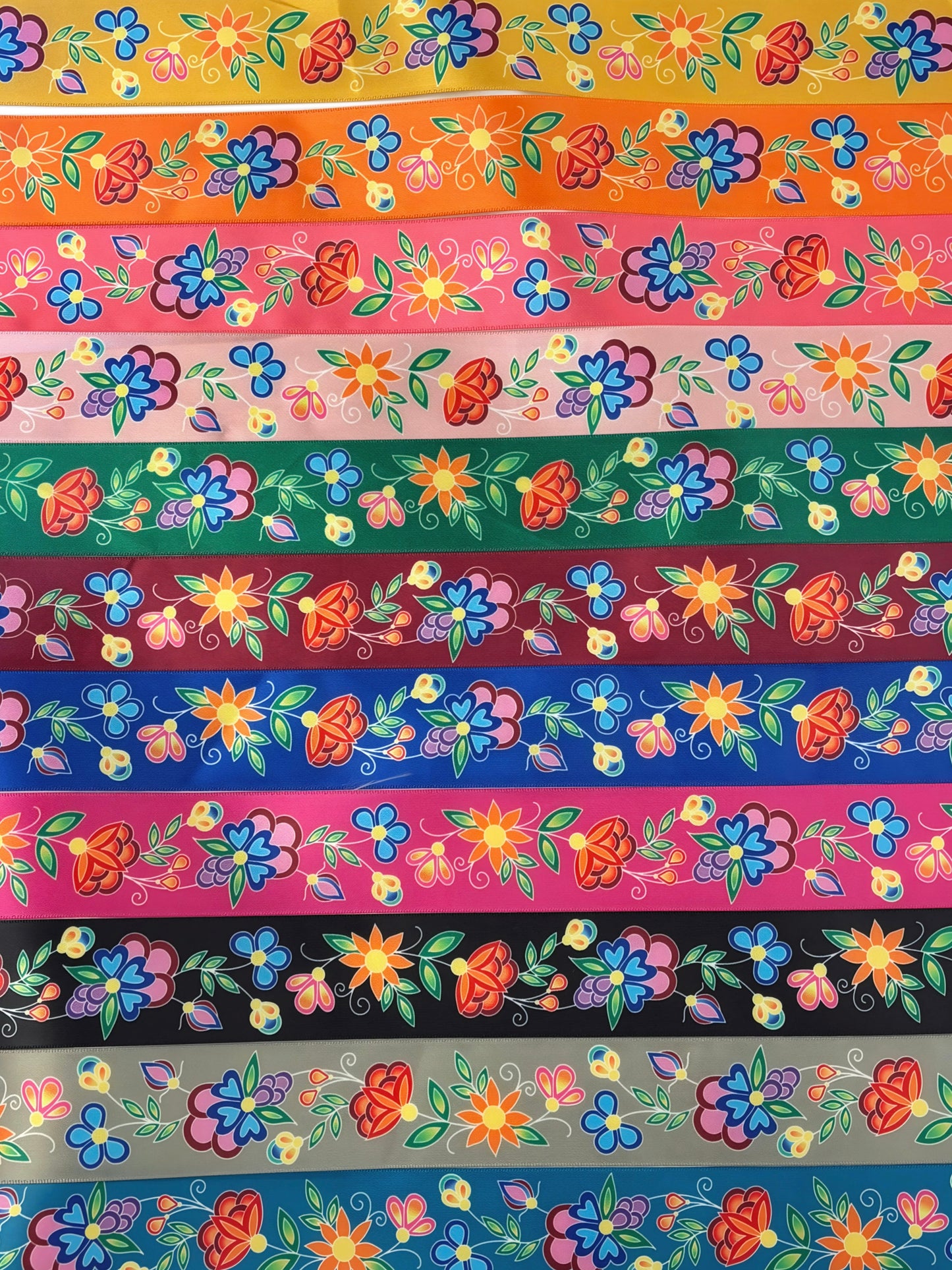Koko Blooms - Indigenous Print Ribbons - First Trend Fabrics