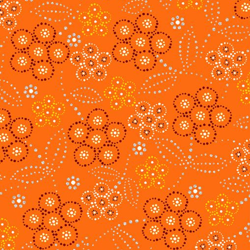 native_american_fabric_prints_FTF_BA-0002M-Orange-betty-albert-fabrics
