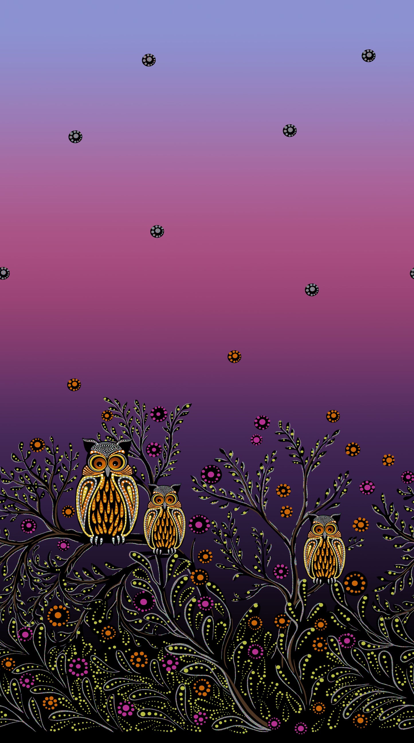 July Moon, an Indigenous Fabric by Betty Albert