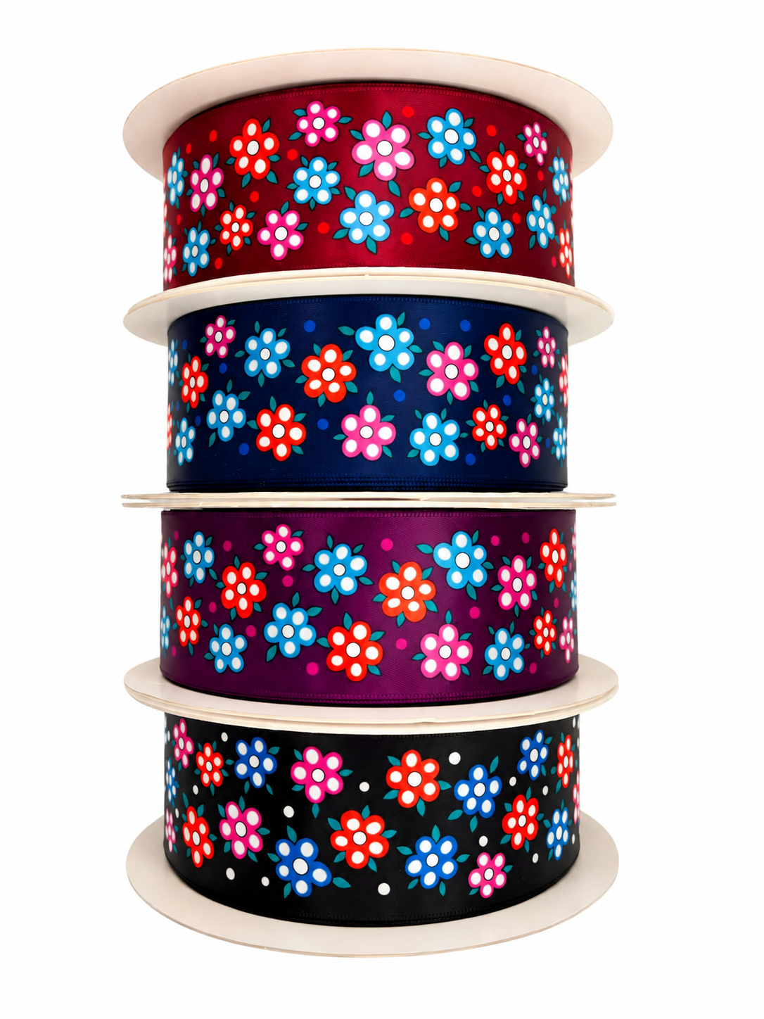 Kookum Big Flowers - Indigenous Print Ribbons