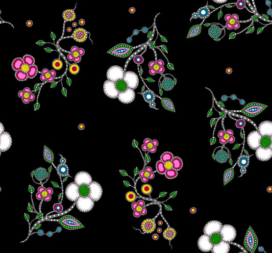 Mother Earth, a Native Floral Fabric - First Trend Fabrics