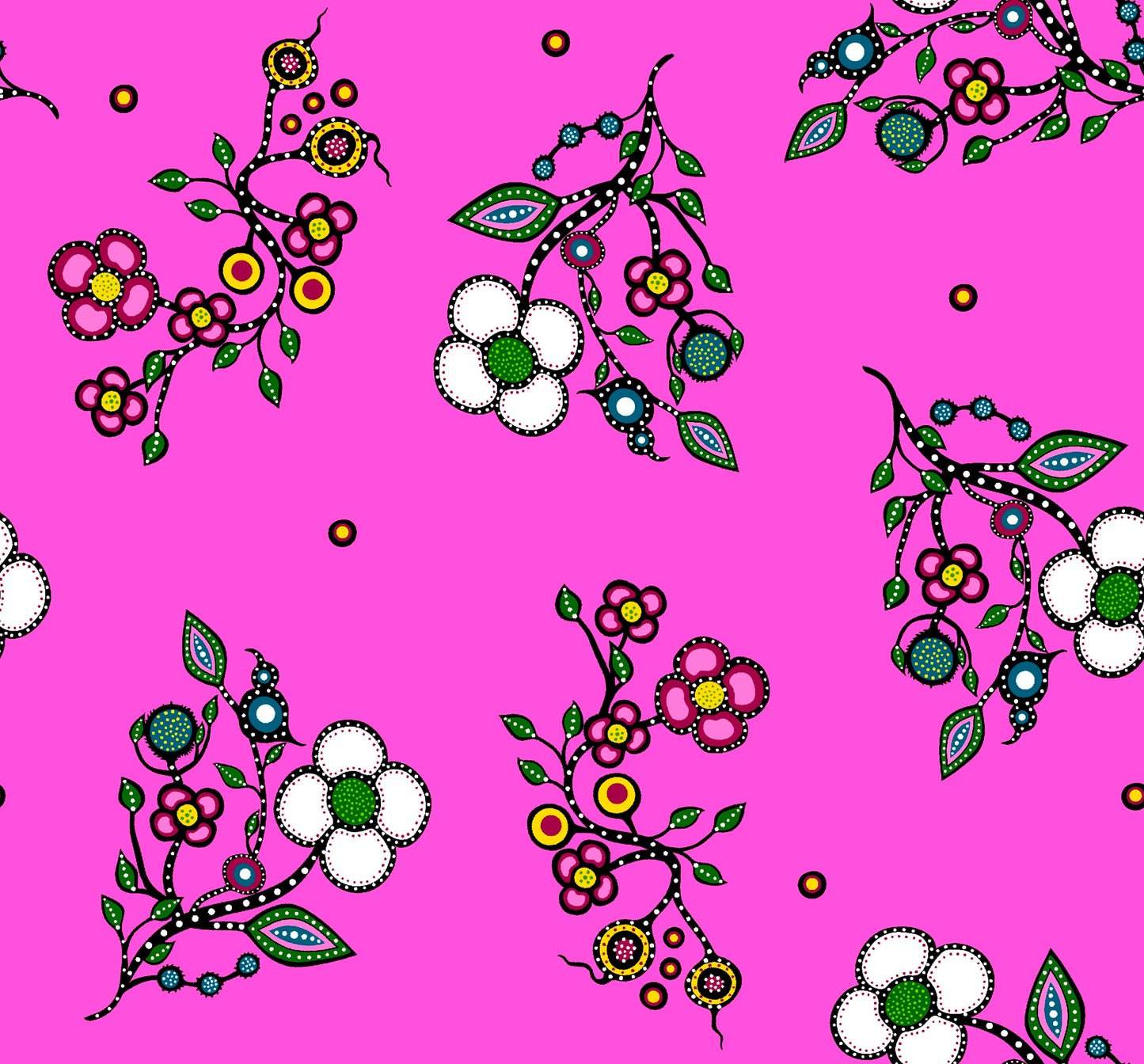 Mother Earth, a Native Floral Fabric - First Trend Fabrics