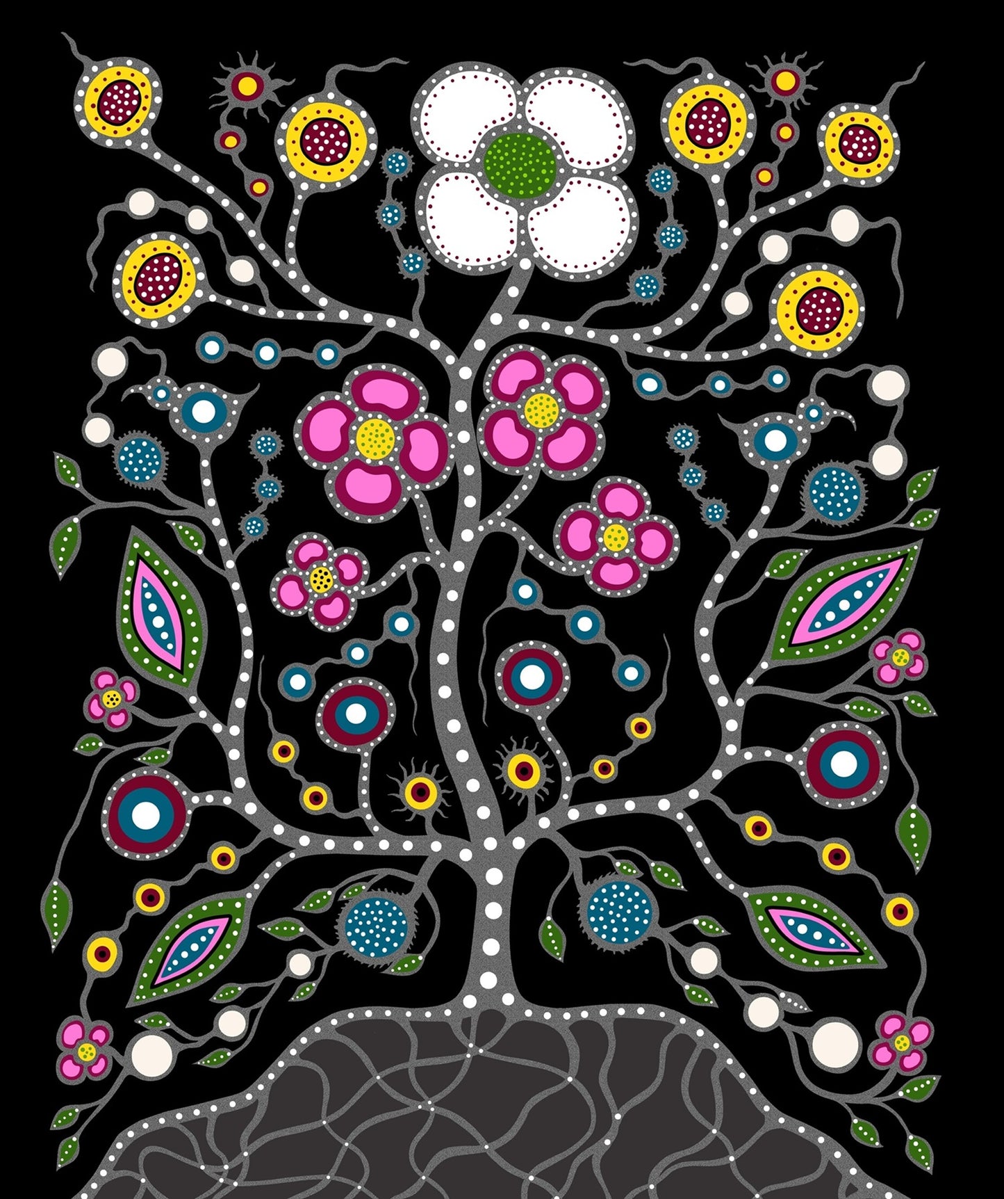 Mother Earth, a Native Floral Fabric - First Trend Fabrics