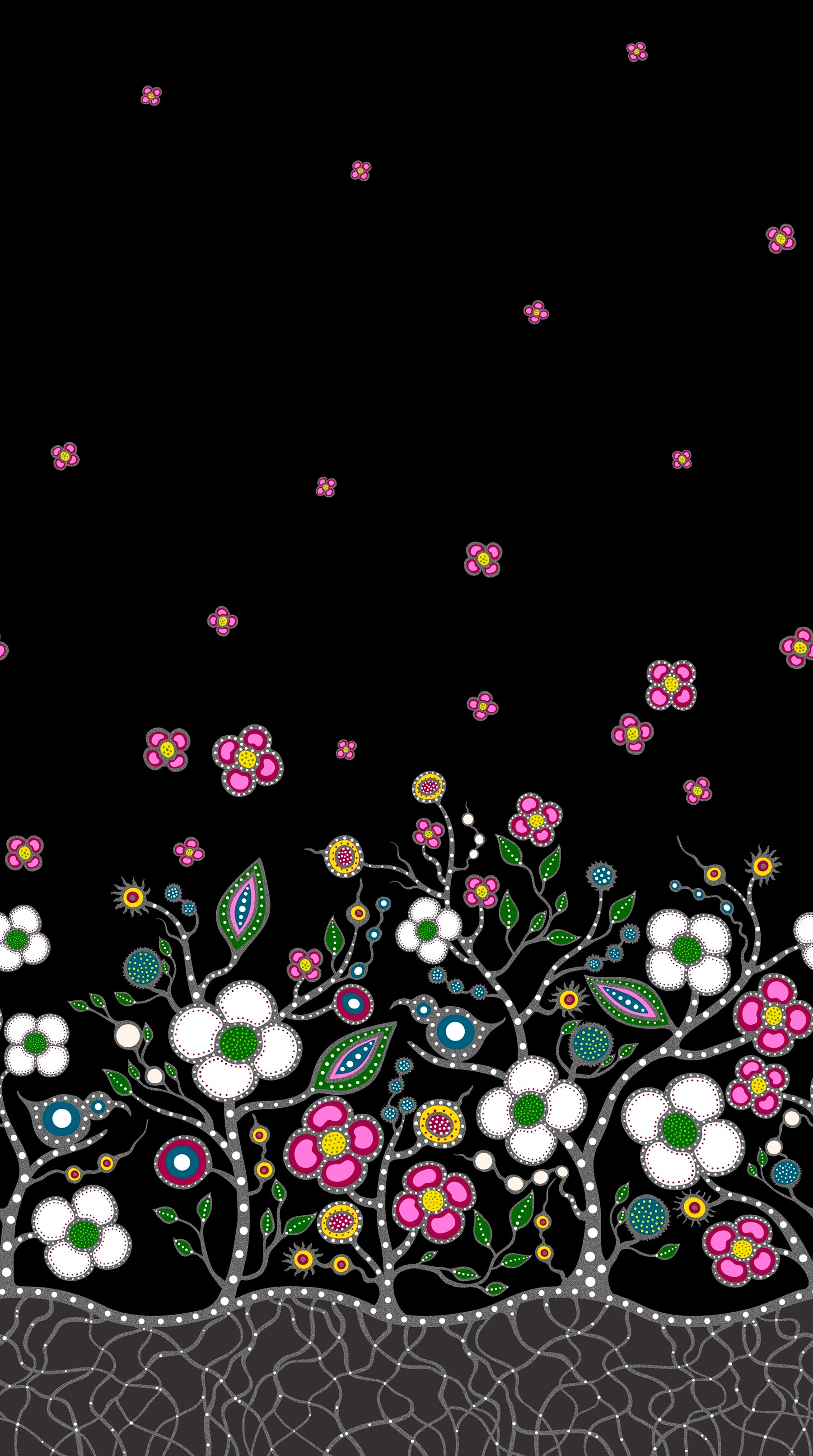 Mother Earth, a Native Floral Fabric - First Trend Fabrics
