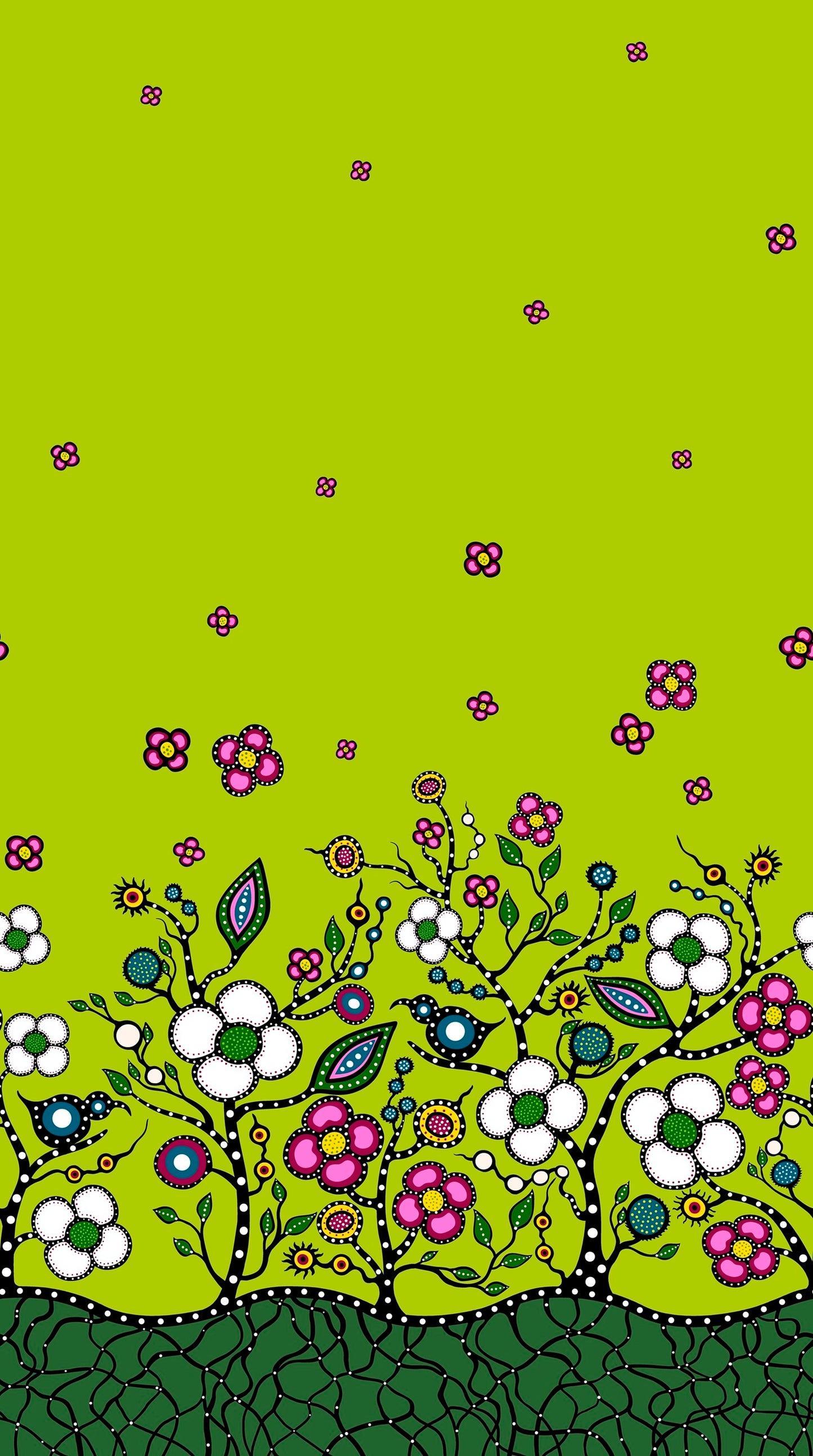 Mother Earth, a Native Floral Fabric - First Trend Fabrics