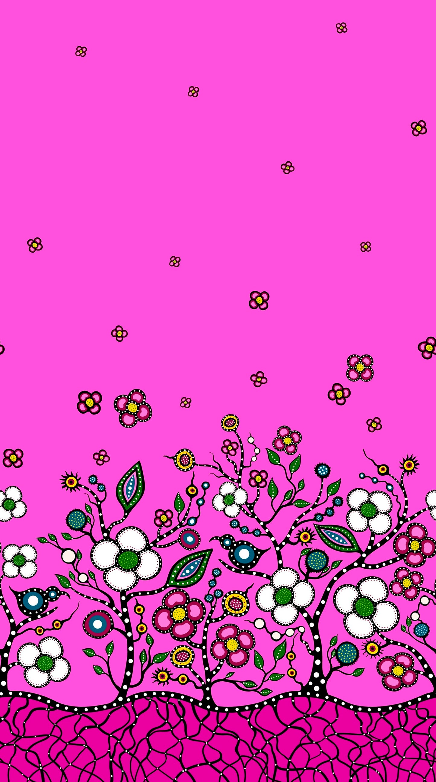 Mother Earth, a Native Floral Fabric - First Trend Fabrics