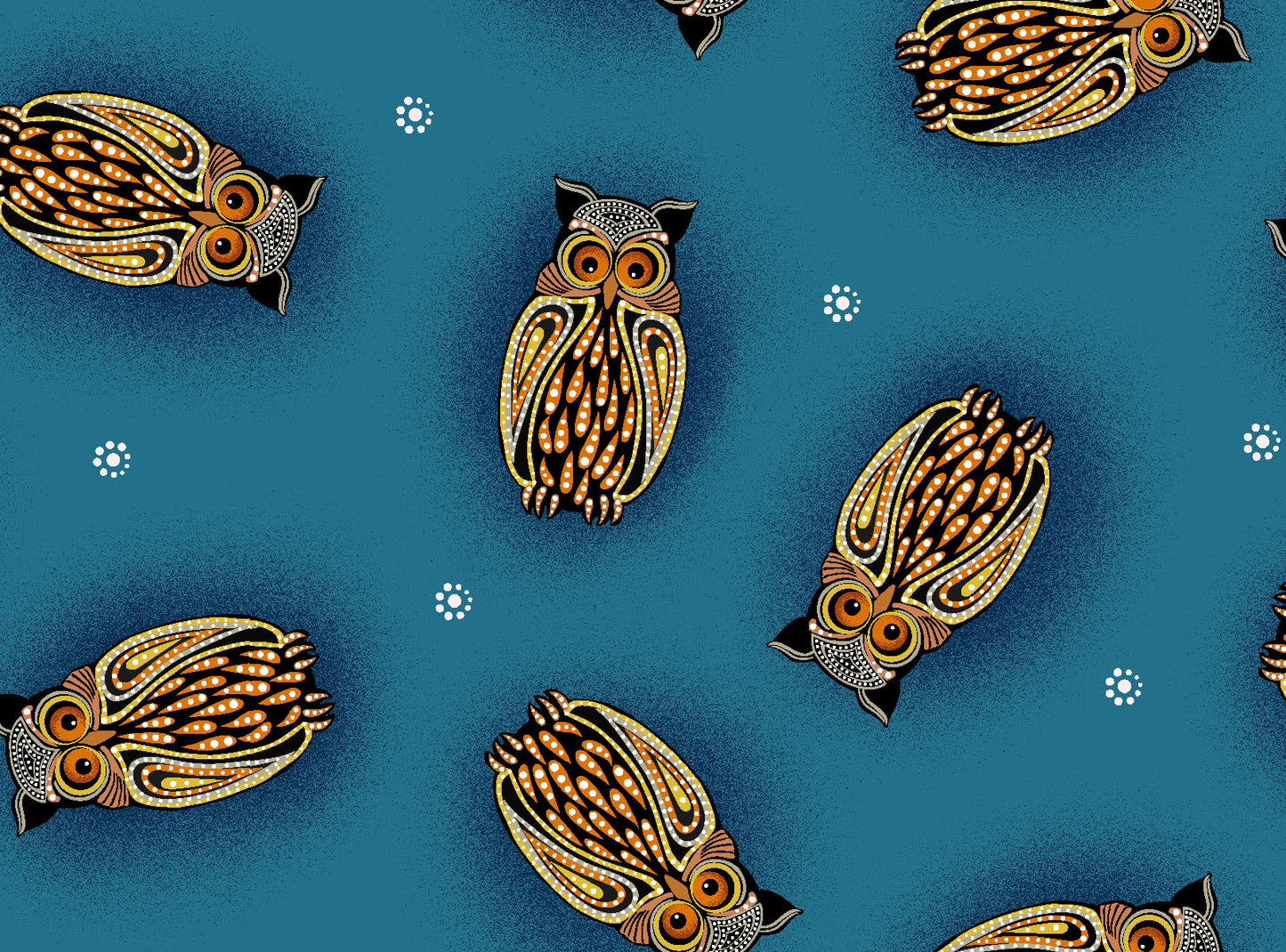 July Moon, an Indigenous Fabric by Betty Albert