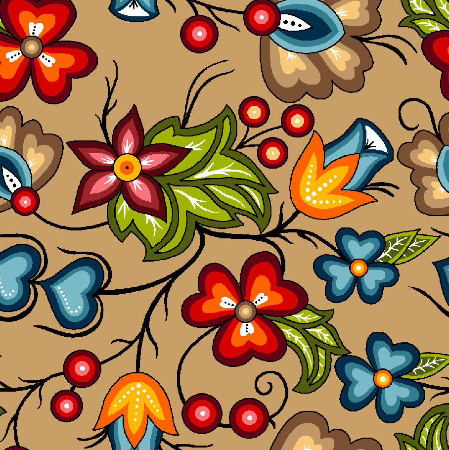 Native Floral Fabric SG-2 | Shannon Gustafson Fabrics – First Trend Fabrics