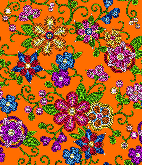 native_fabric_designs_FTF_Beadedfloral2-orange